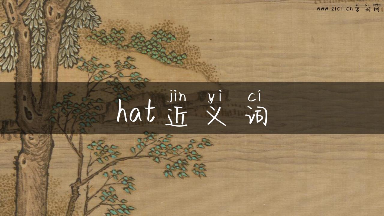 hat近义词