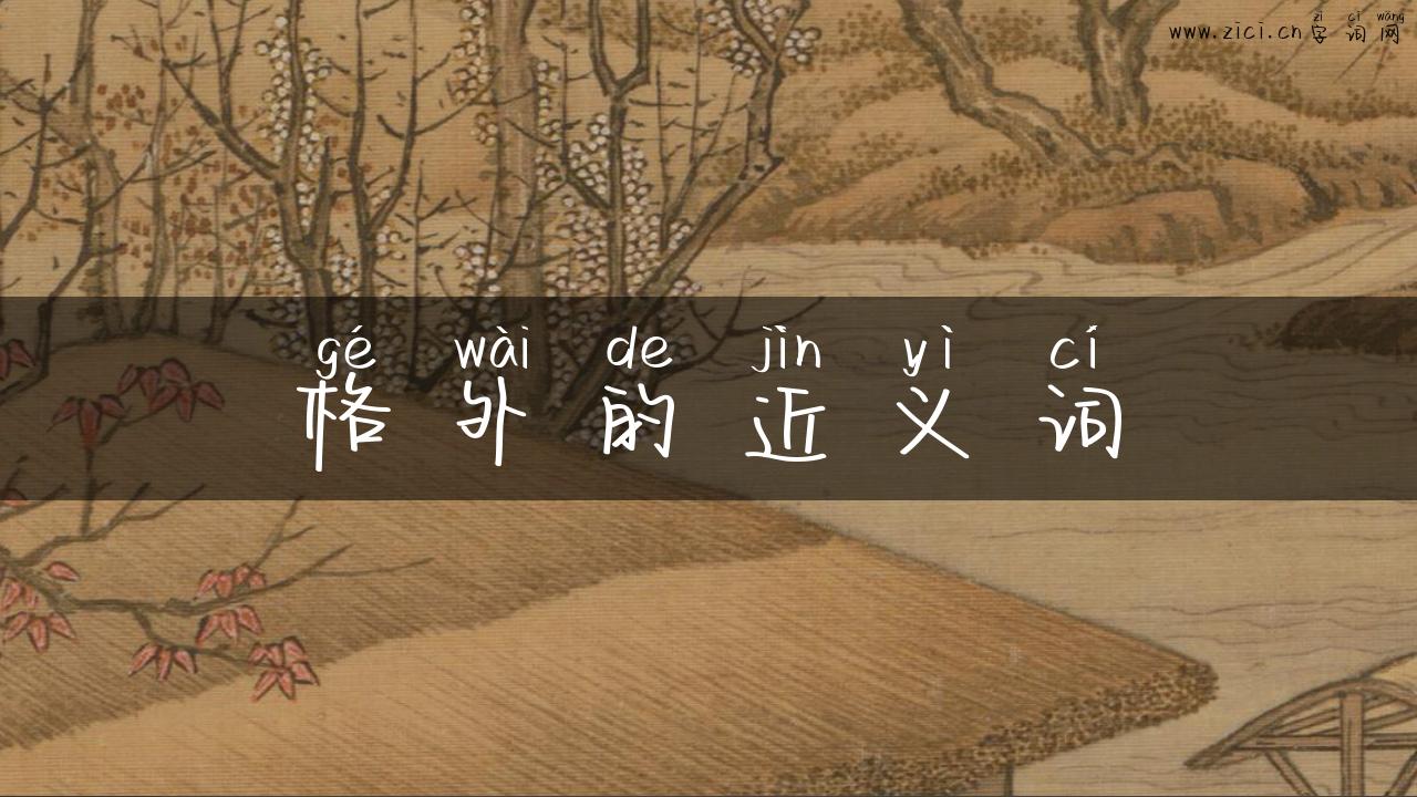 格外的近义词