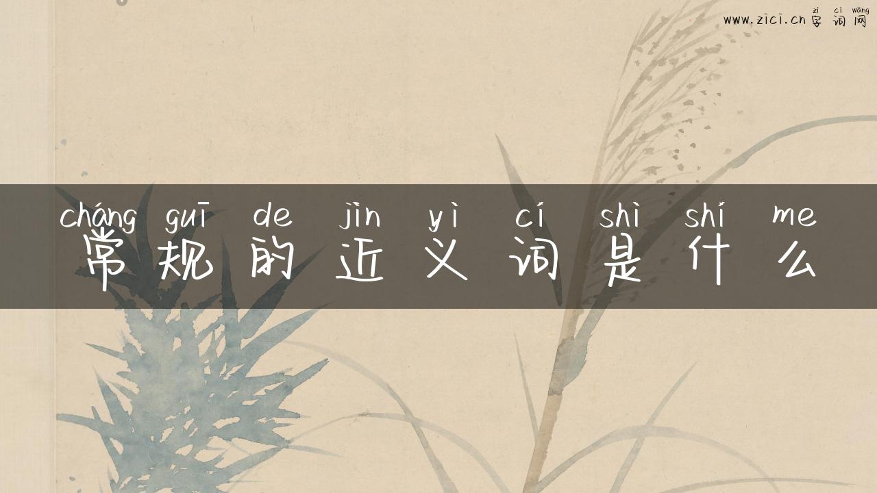 常规的近义词是什么