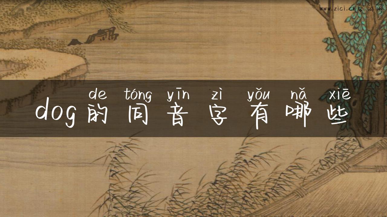 dog的同音字有哪些