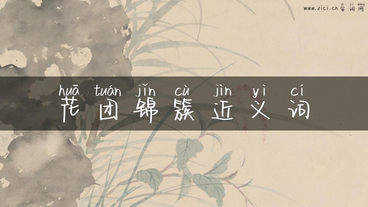 花团锦簇近义词