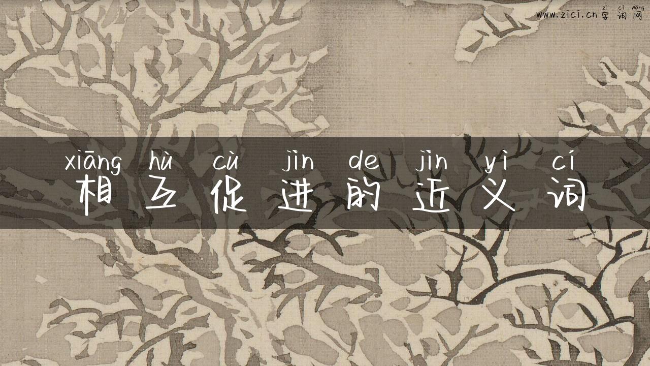 相互促进的近义词
