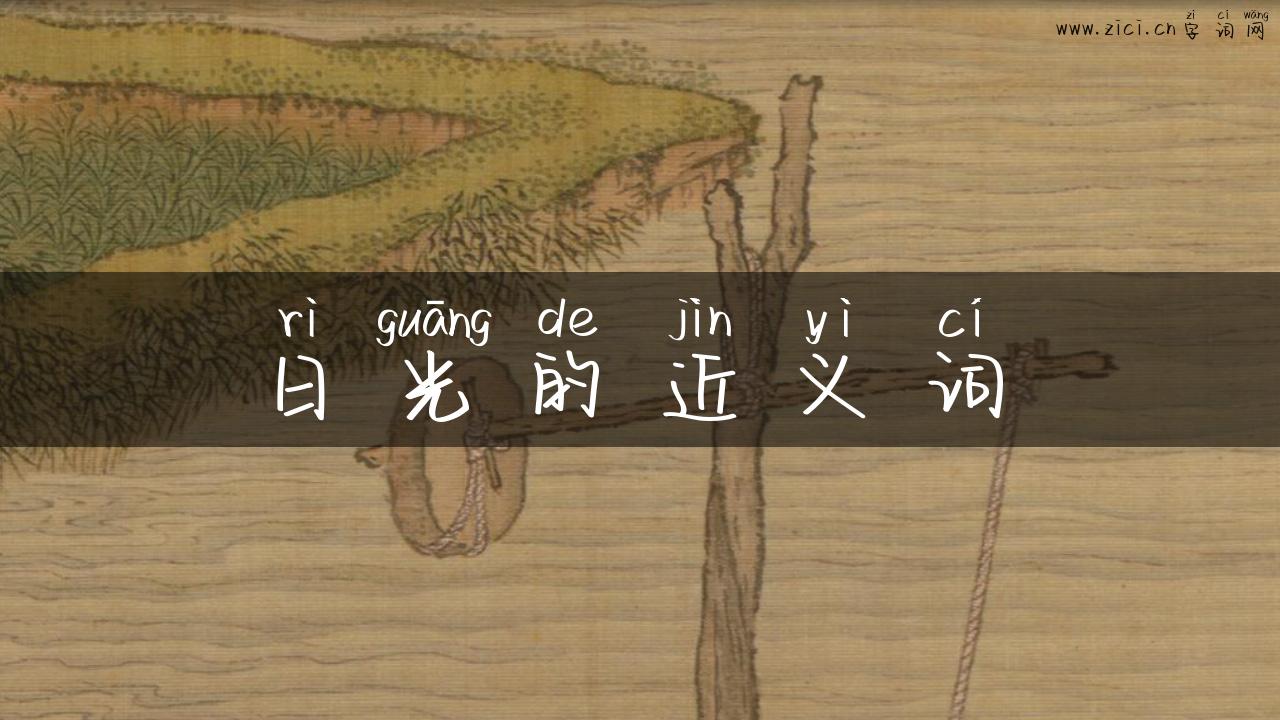 日光的近义词