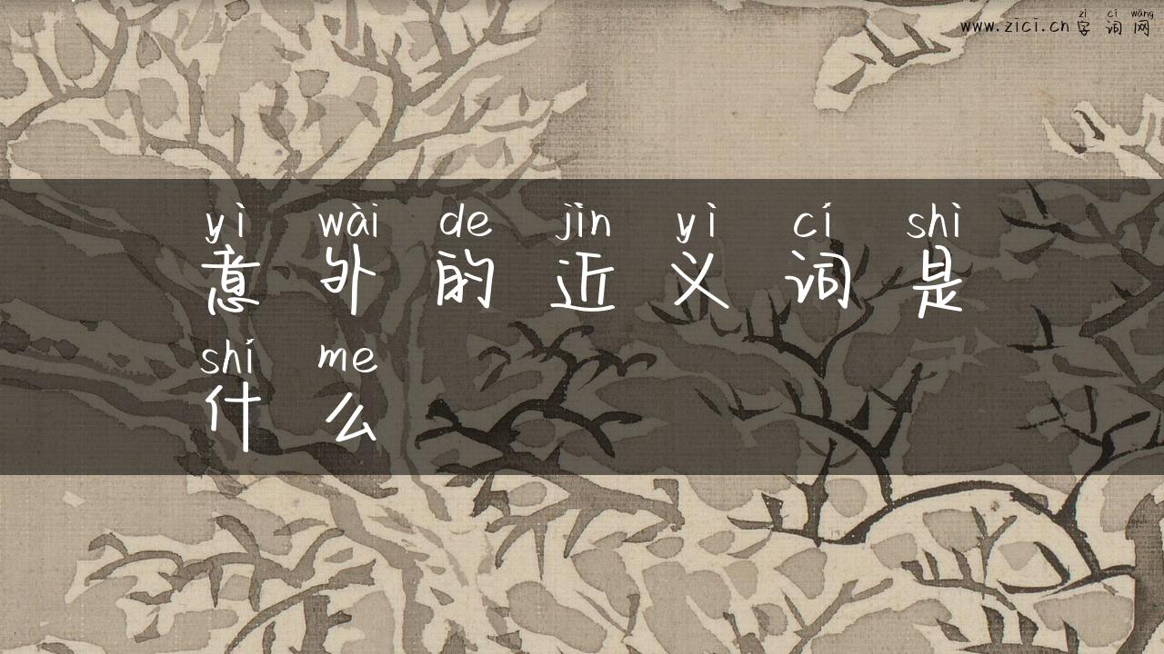 意外的近义词是什么