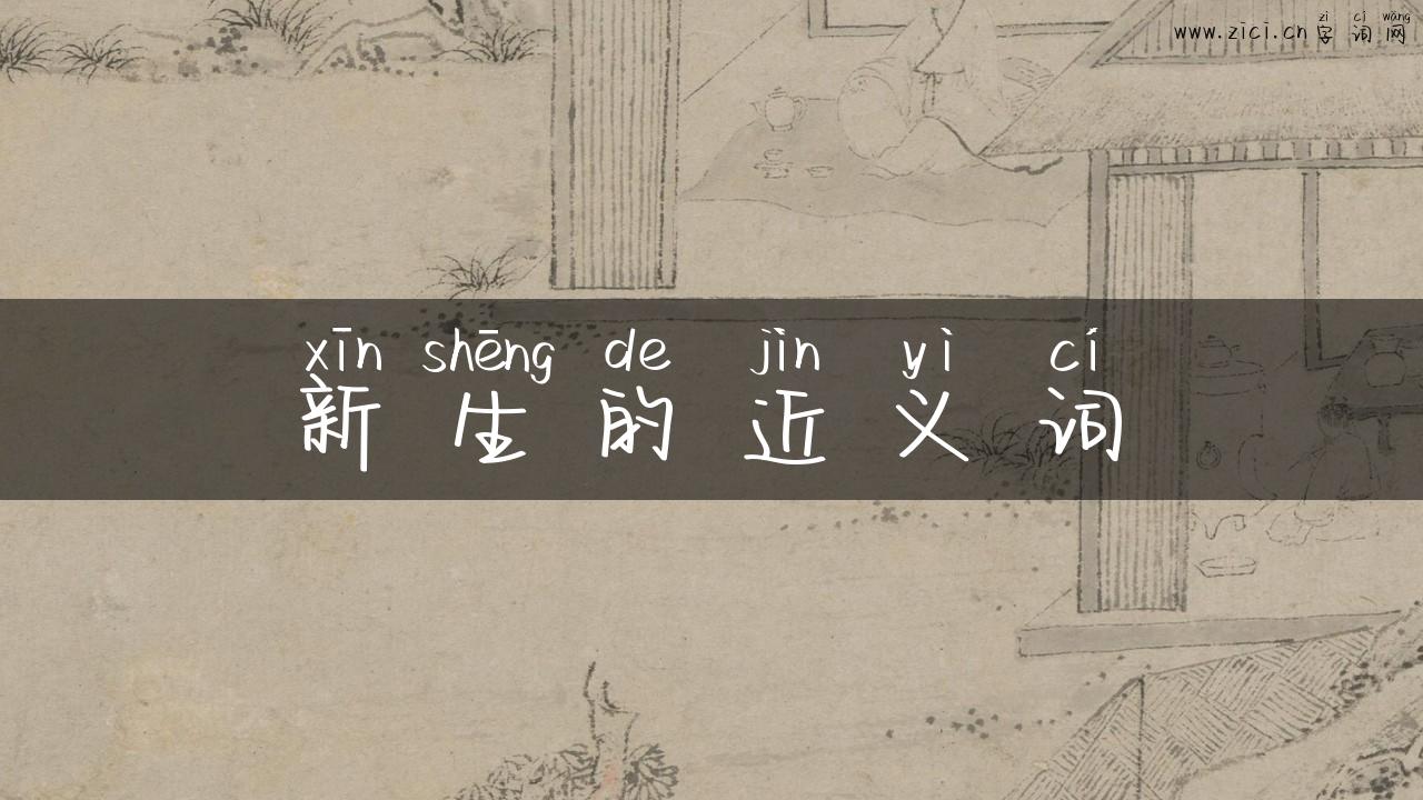 新生的近义词