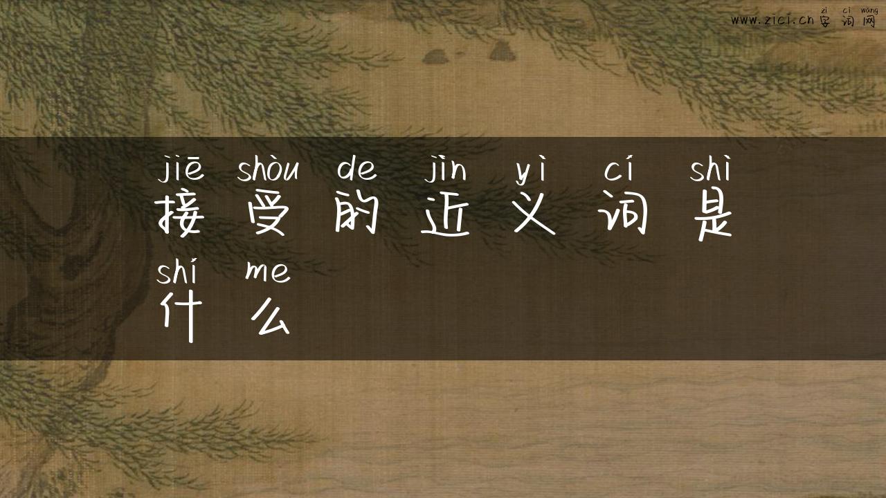 接受的近义词是什么