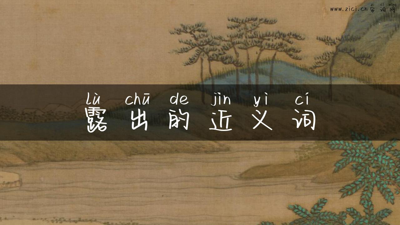 露出的近义词