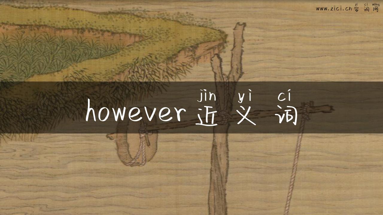 however近义词