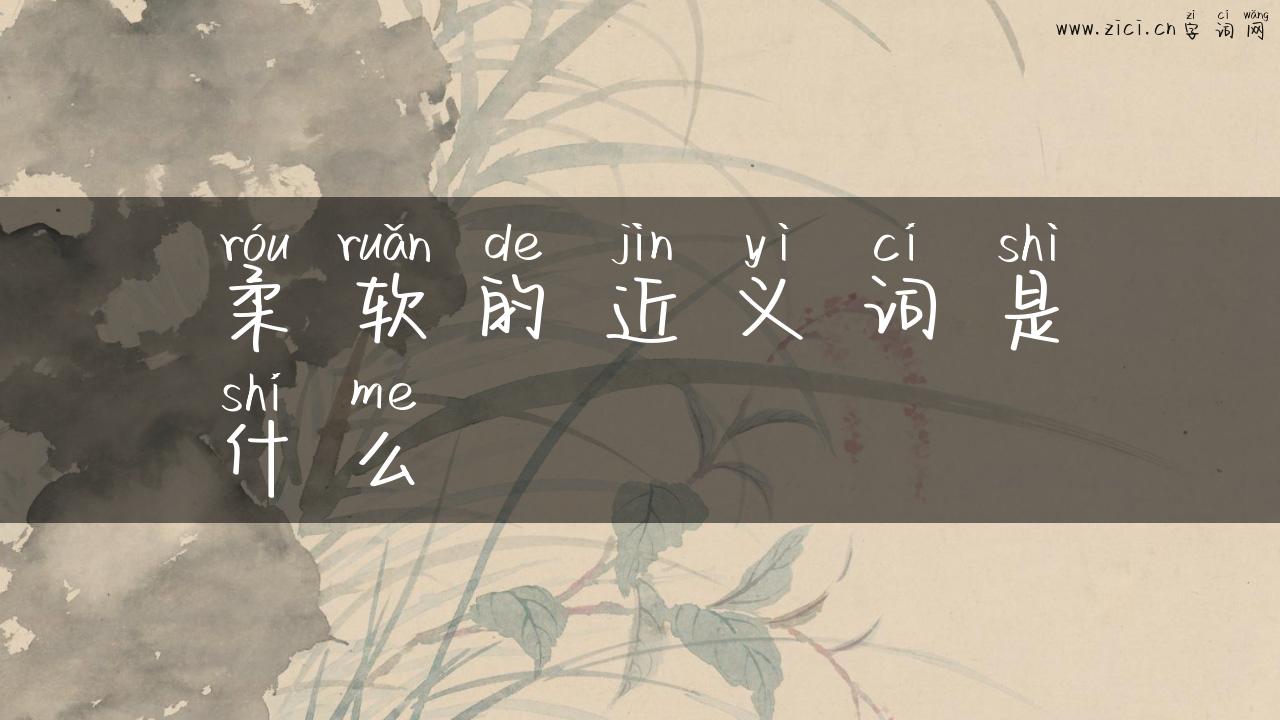 柔软的近义词是什么