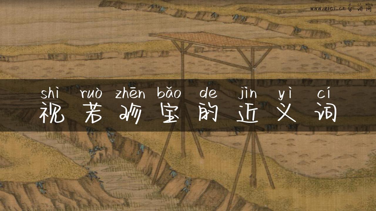 视若珍宝的近义词