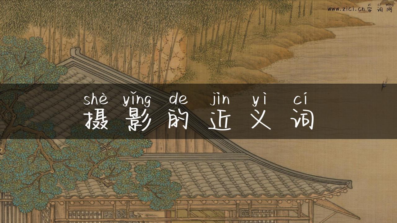 摄影的近义词