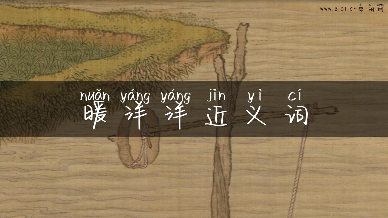 暖洋洋近义词