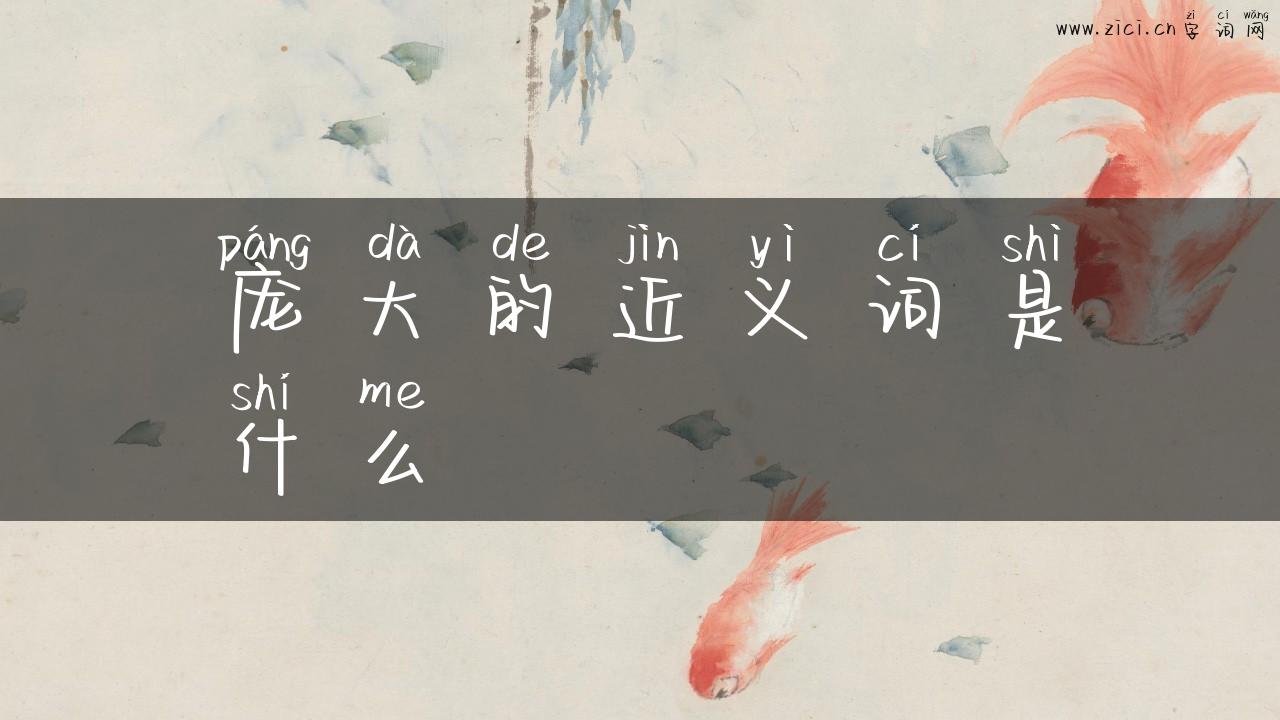 庞大的近义词是什么