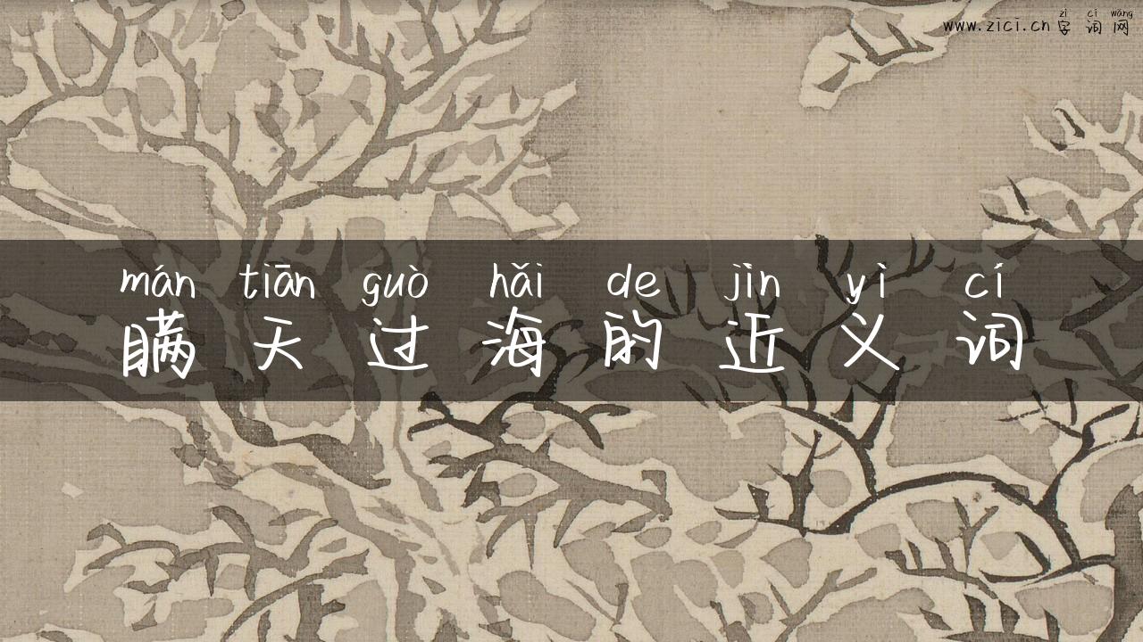 瞒天过海的近义词