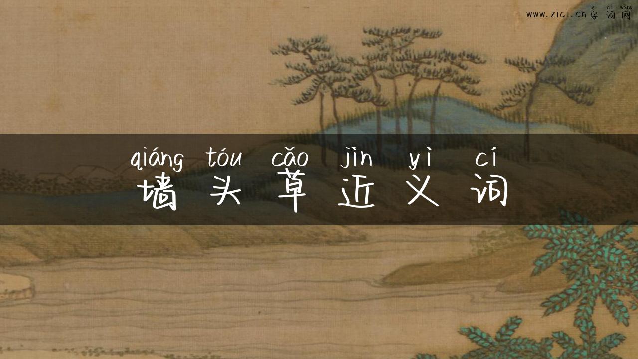 墙头草近义词