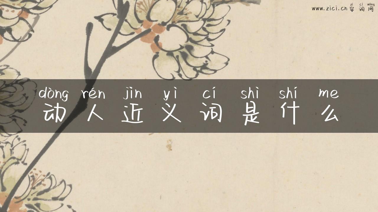 动人近义词是什么