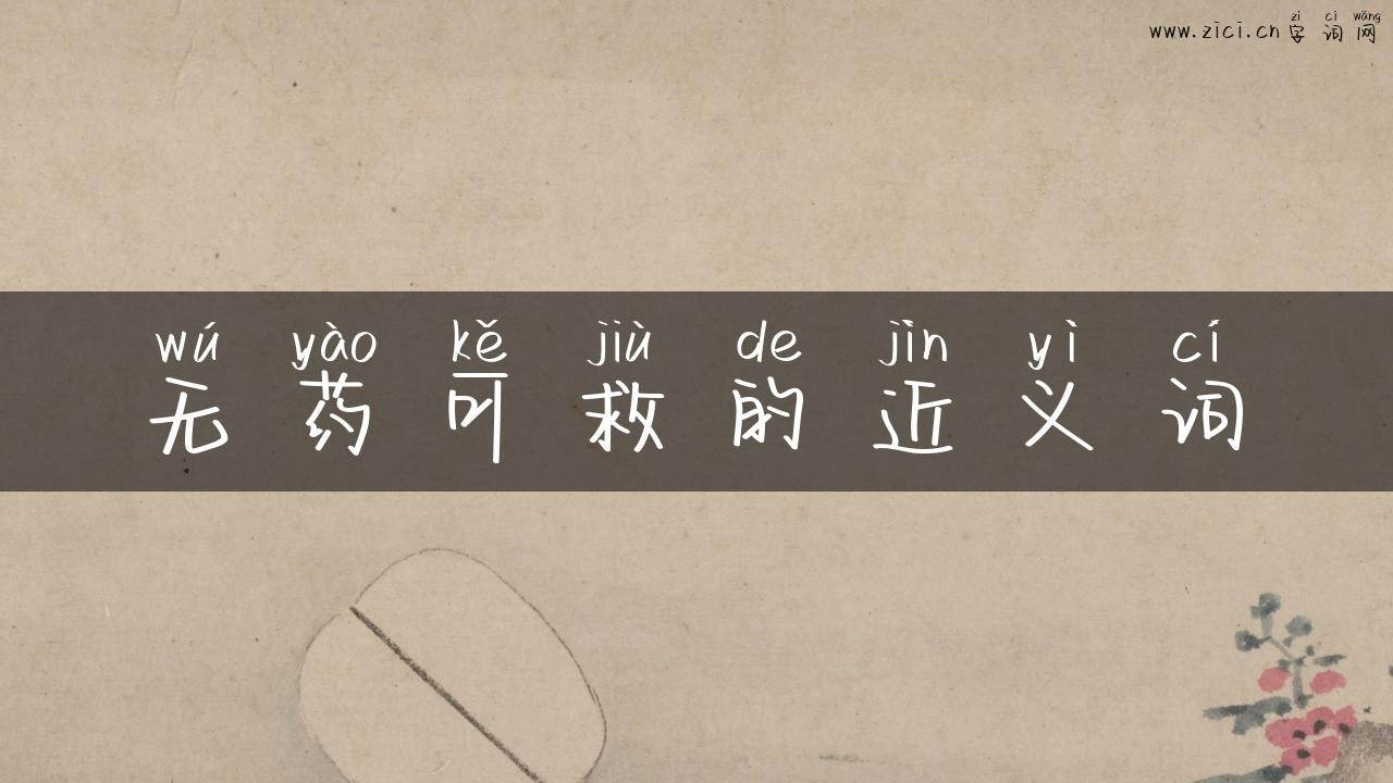 无药可救的近义词