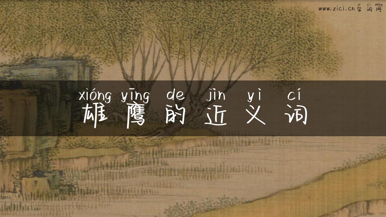 雄鹰的近义词