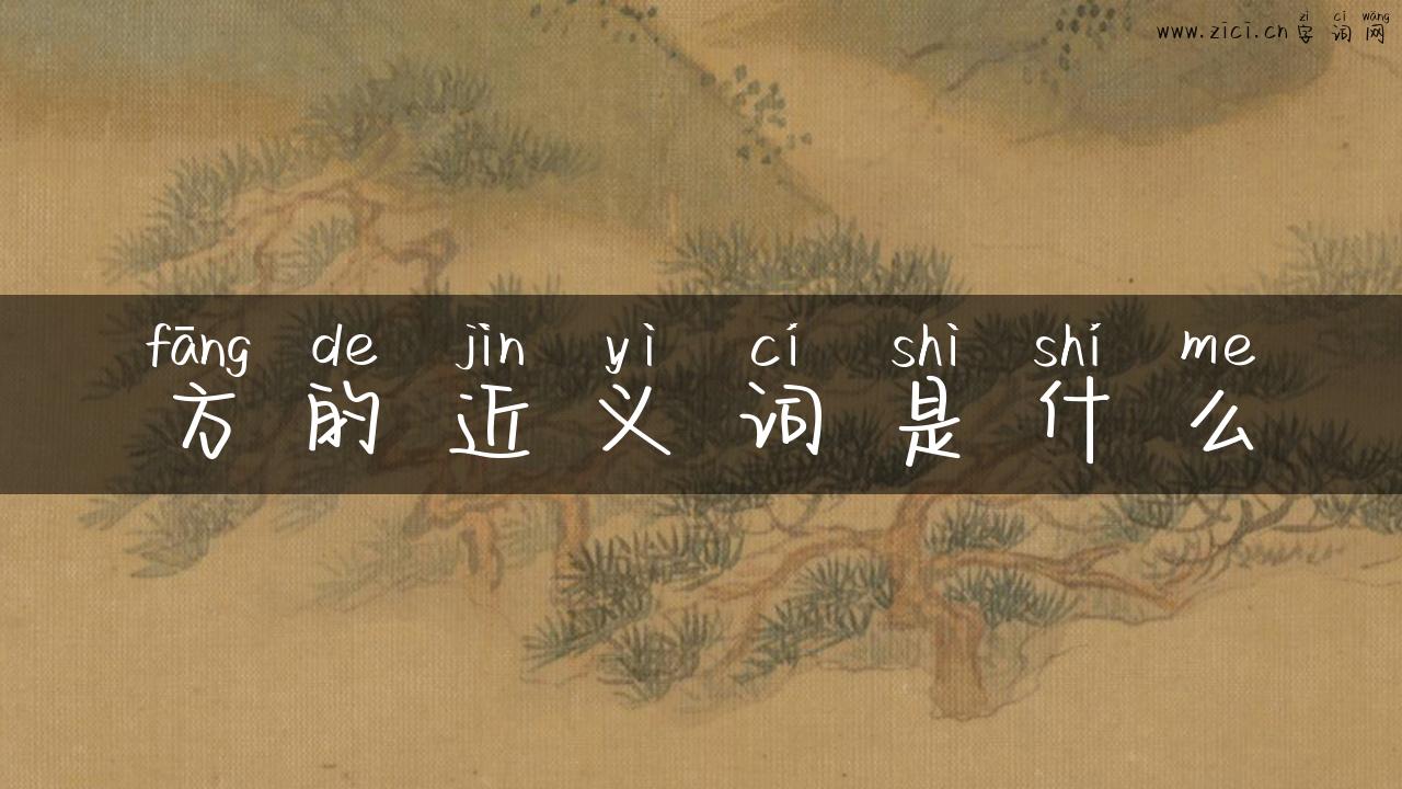 方的近义词是什么