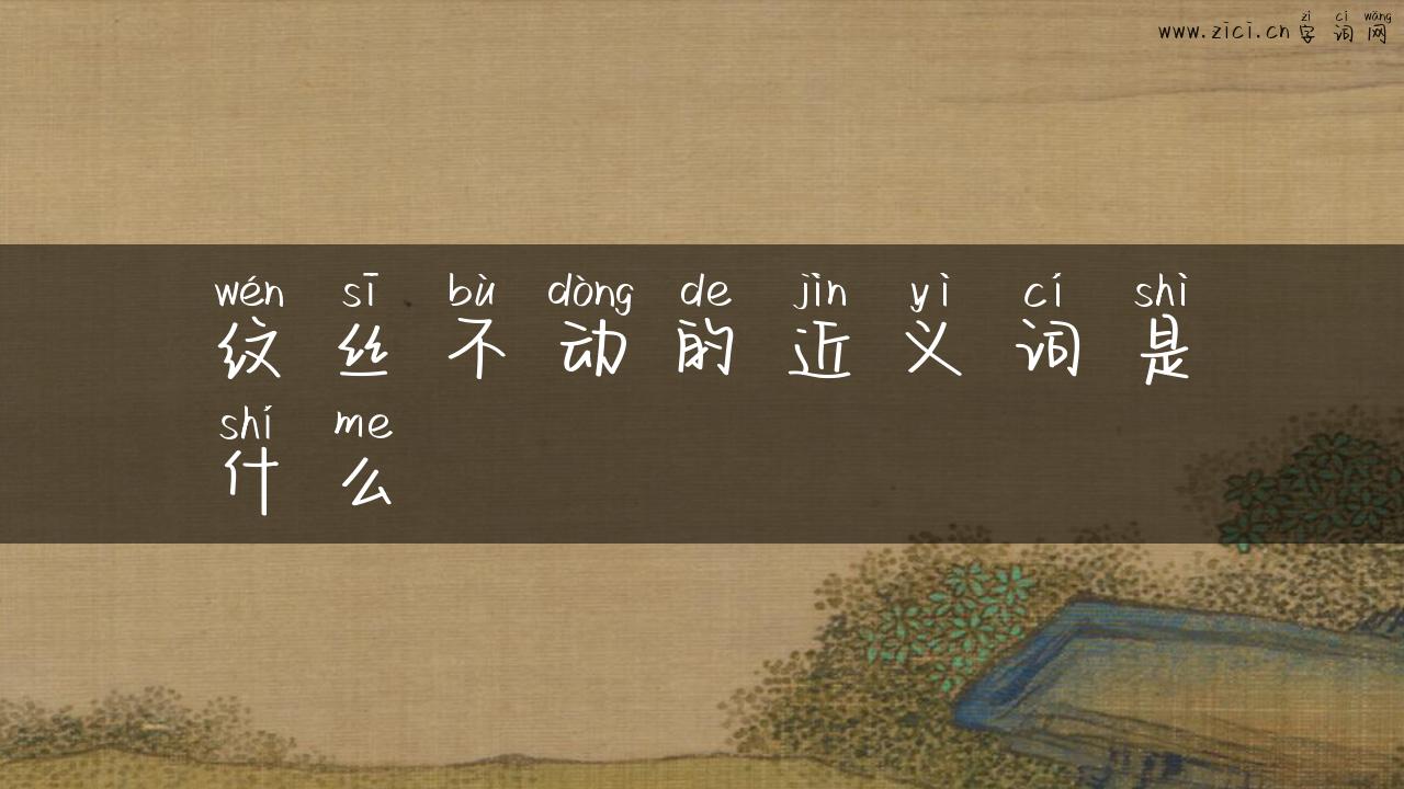 纹丝不动的近义词是什么