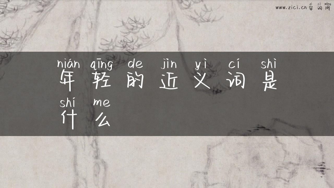 年轻的近义词是什么