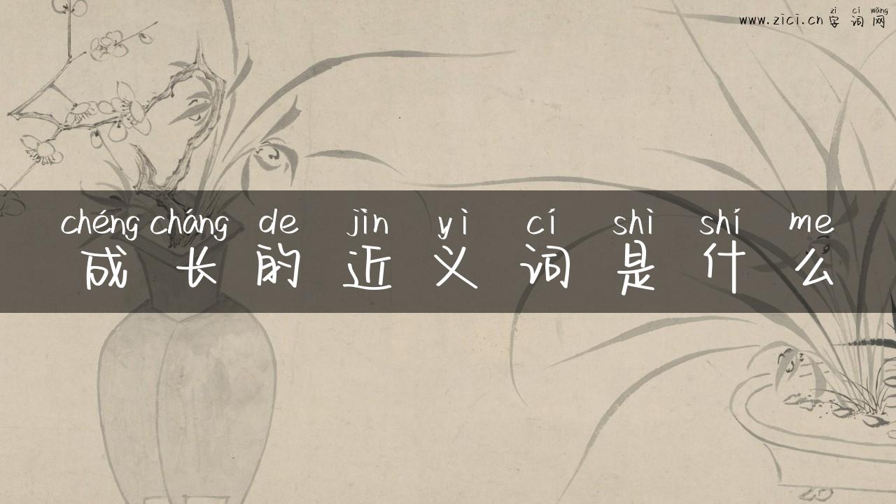 成长的近义词是什么