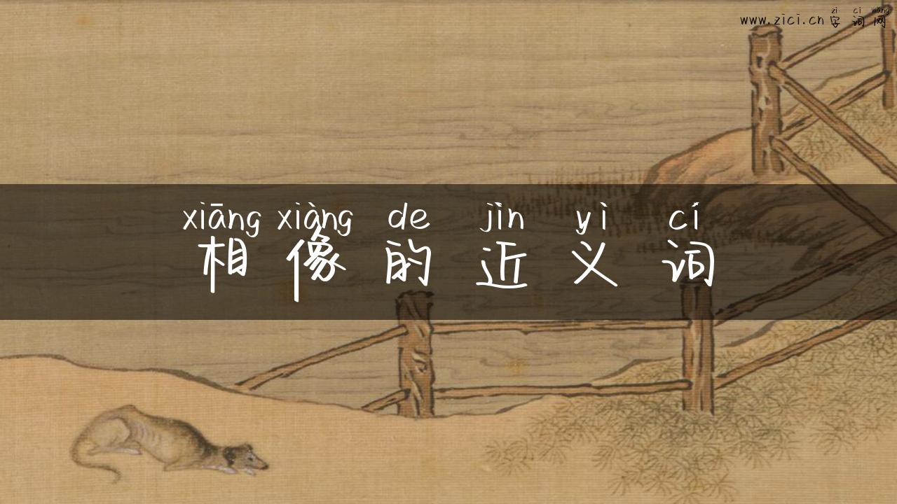 相像的近义词