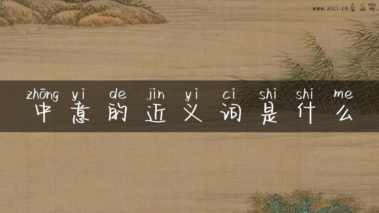 中意的近义词是什么