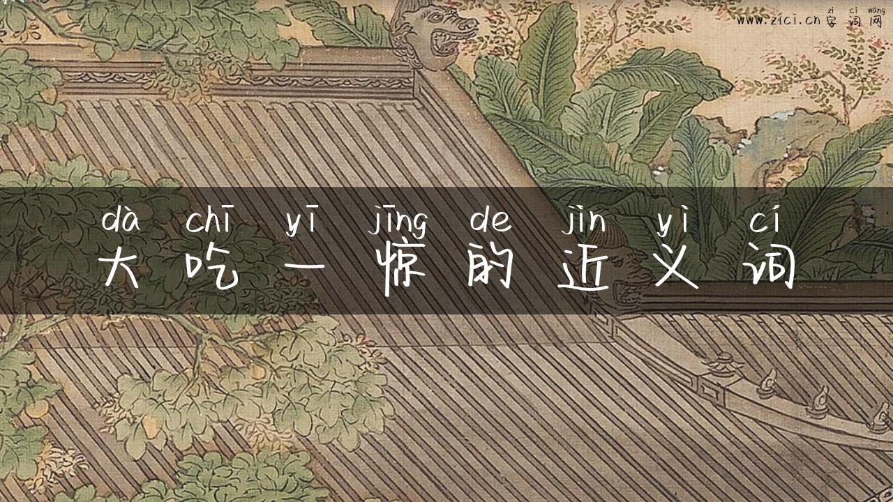 大吃一惊的近义词