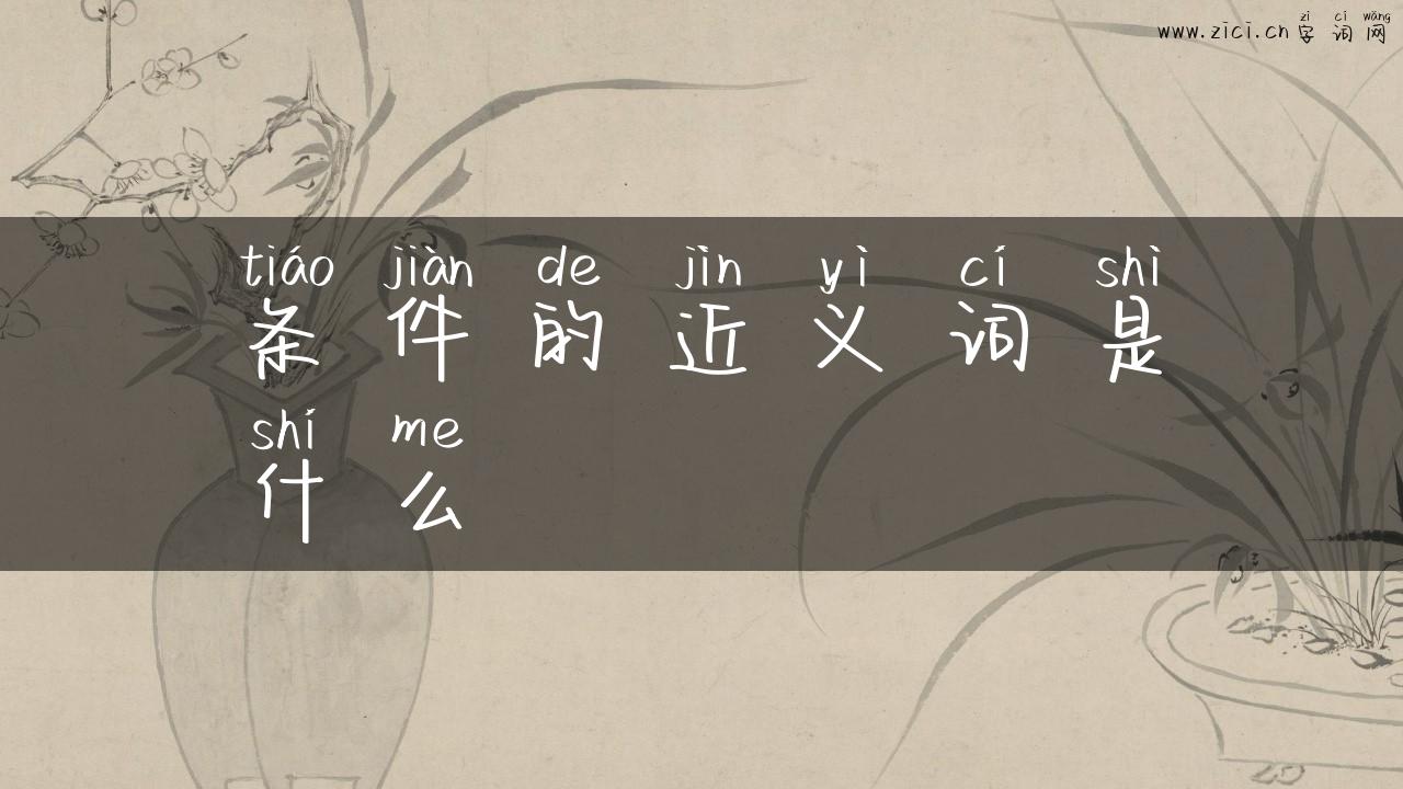 条件的近义词是什么