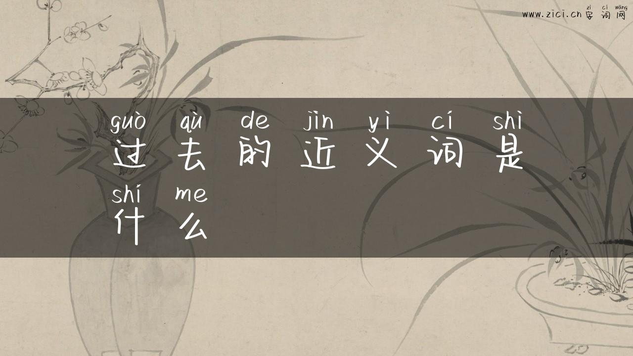 过去的近义词是什么