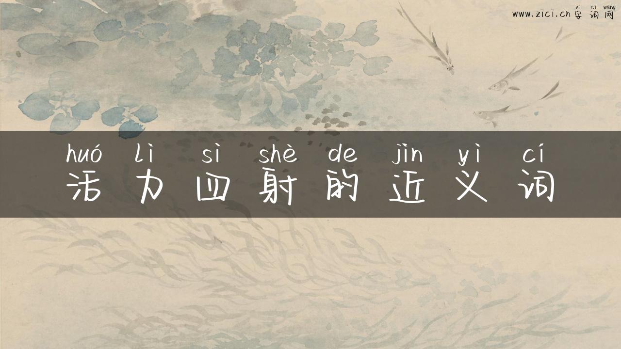 活力四射的近义词