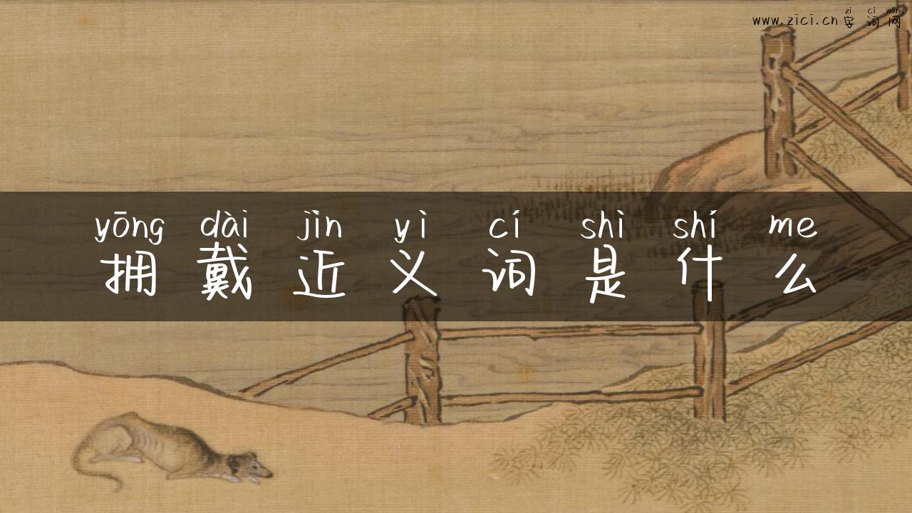 拥戴近义词是什么