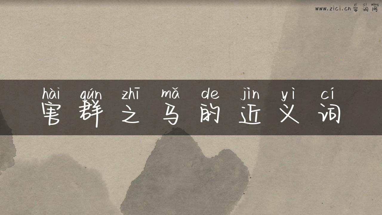 害群之马的近义词