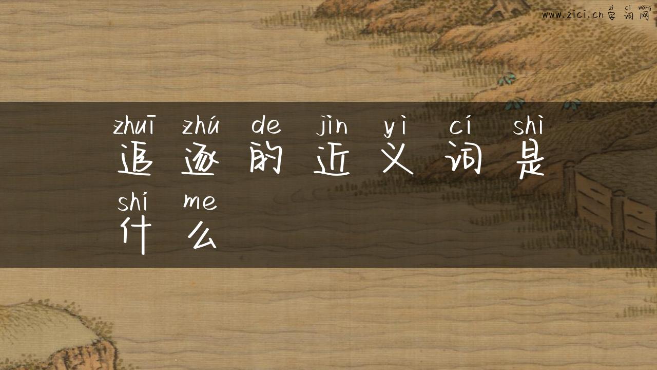 追逐的近义词是什么
