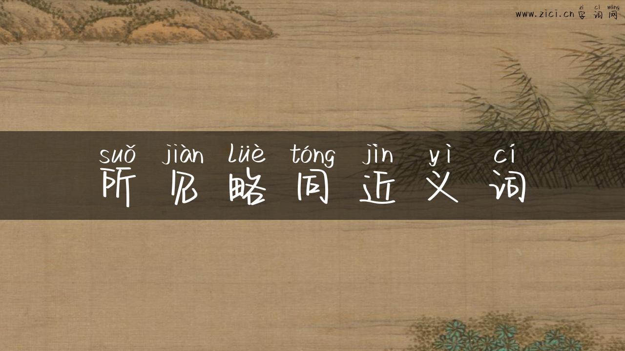 所见略同近义词