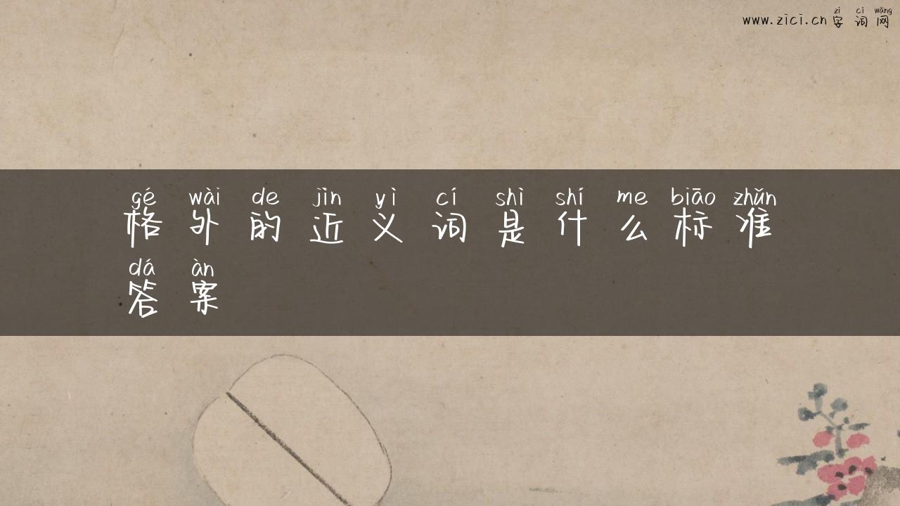 格外的近义词是什么标准答案