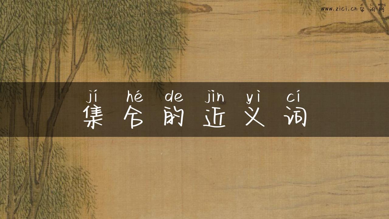 集合的近义词