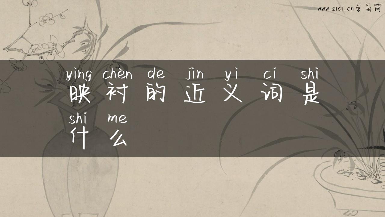 映衬的近义词是什么