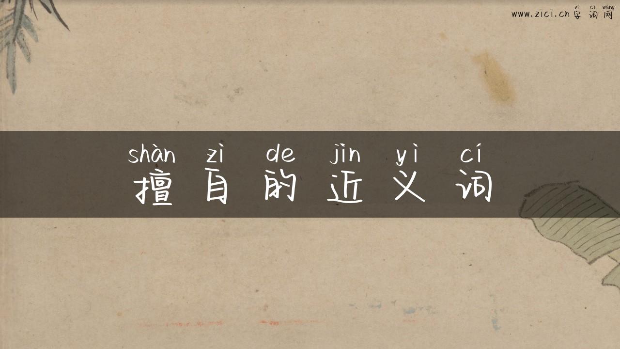 擅自的近义词