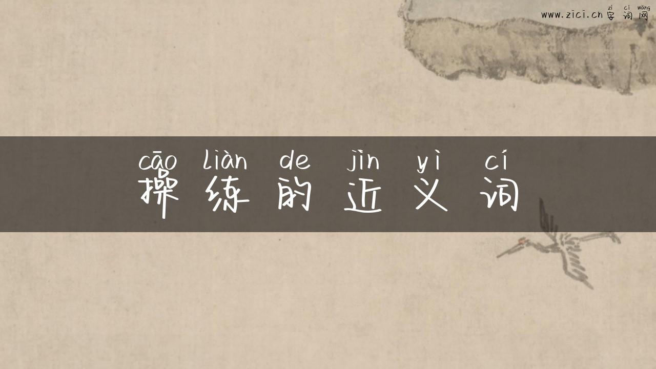 操练的近义词