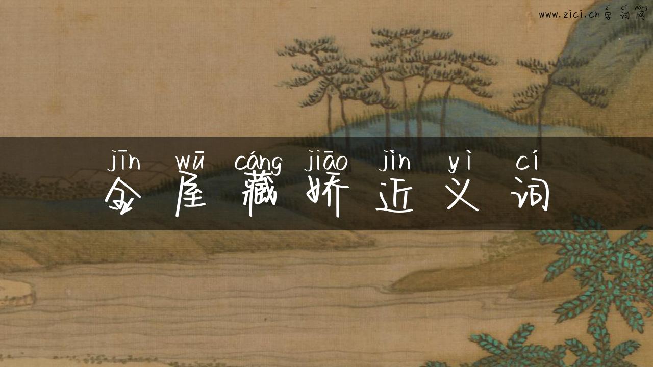 金屋藏娇近义词