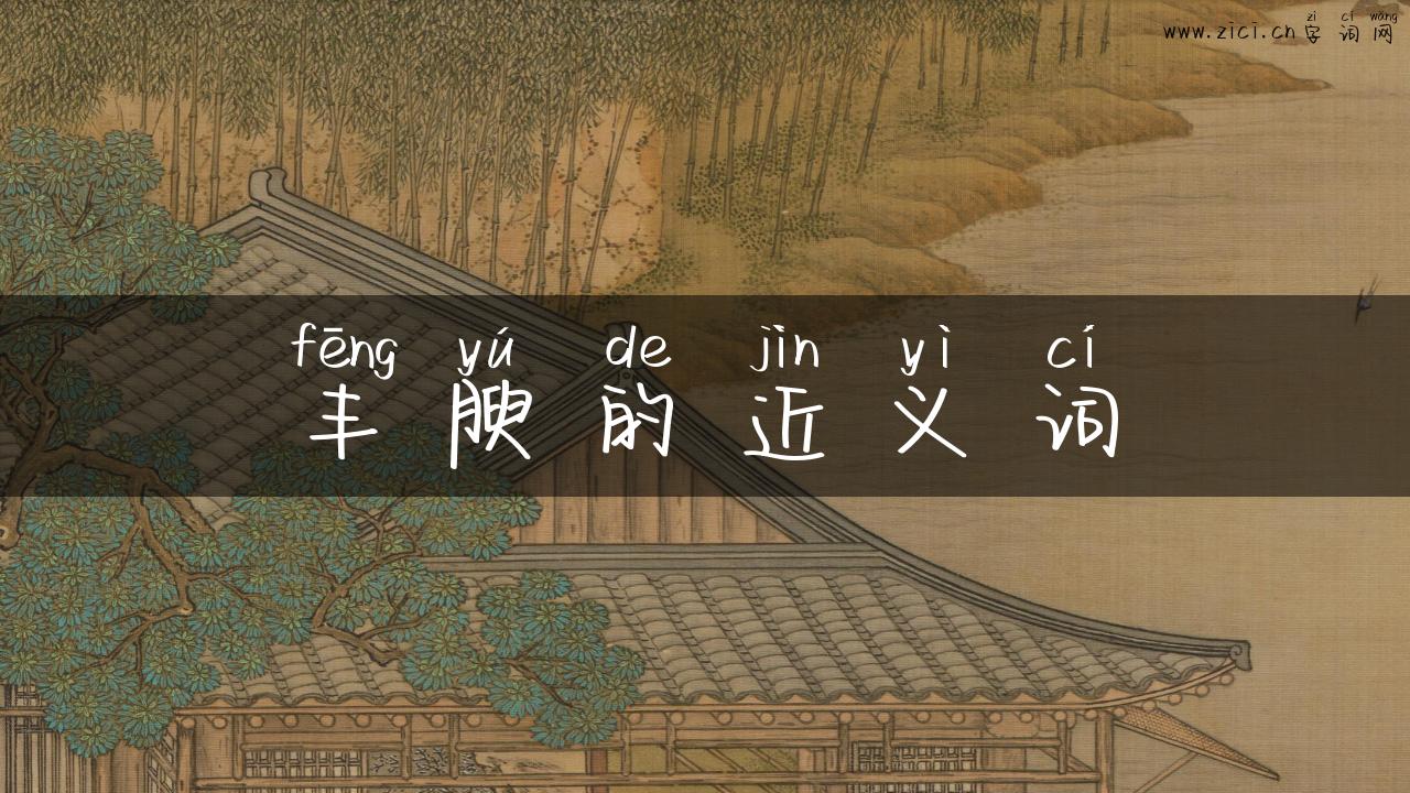 丰腴的近义词
