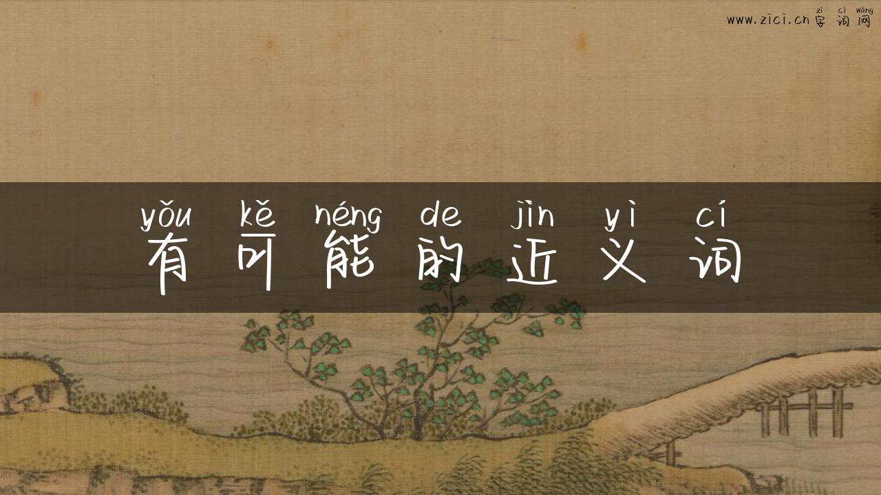 有可能的近义词
