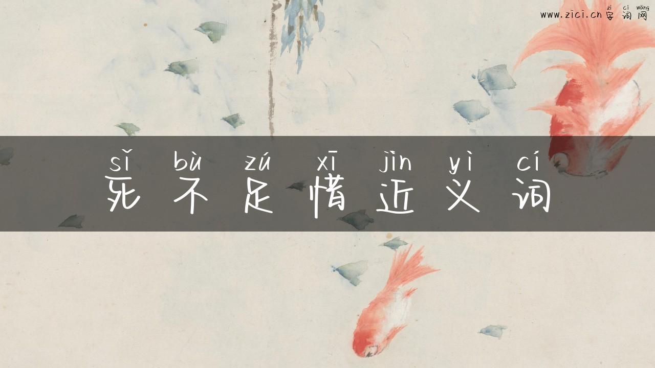 死不足惜近义词