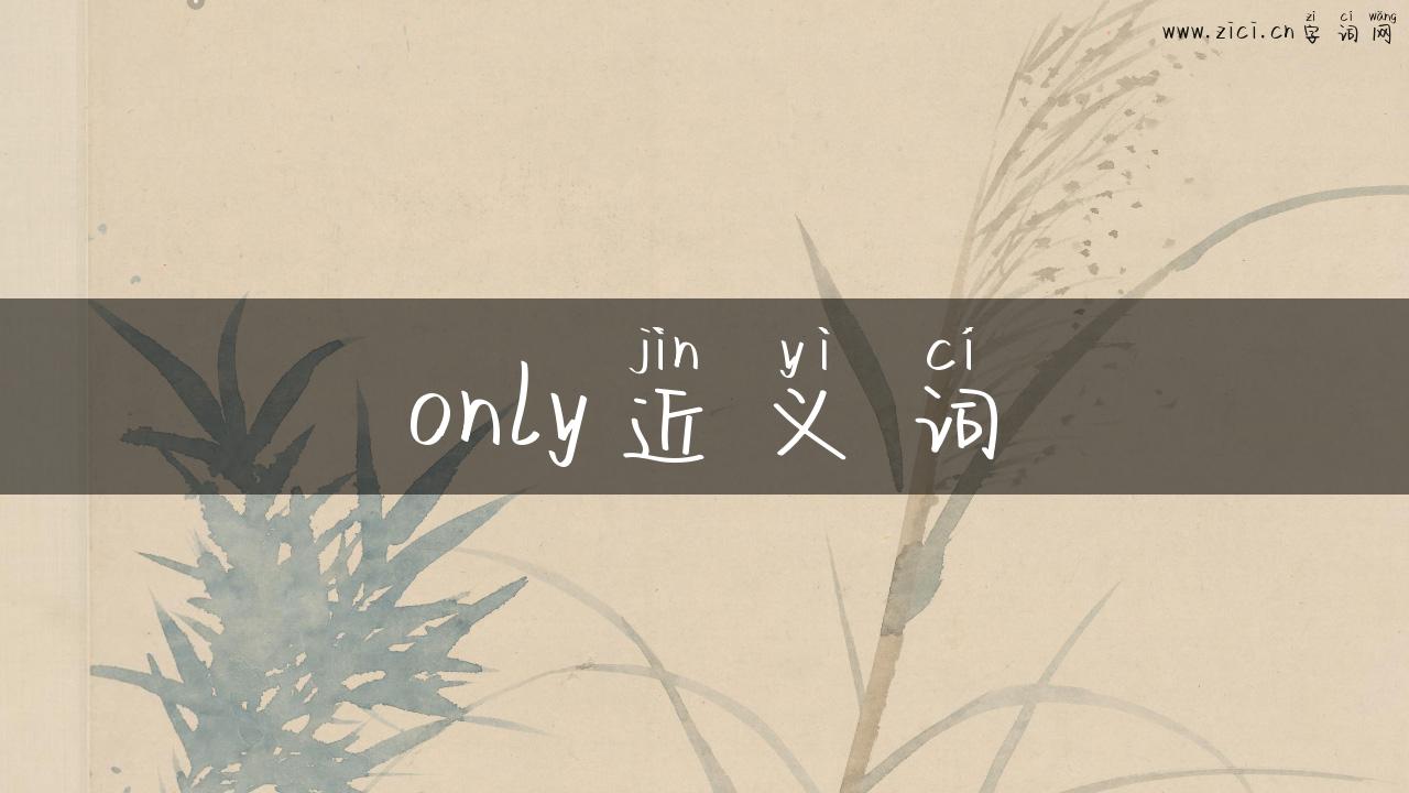 only近义词