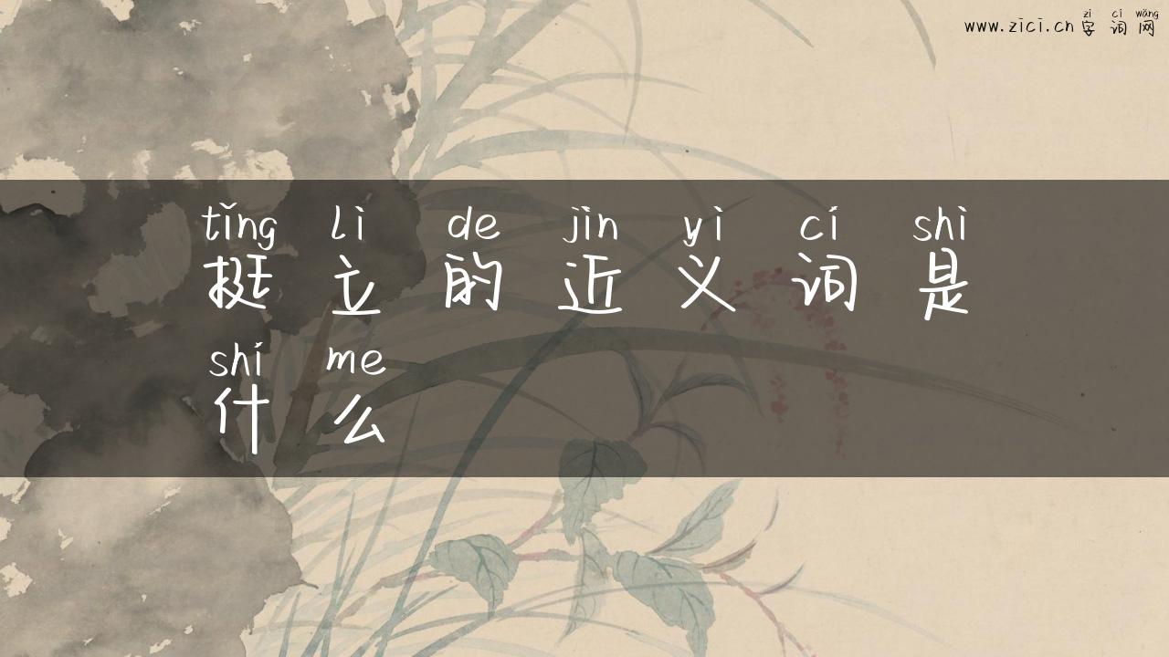 挺立的近义词是什么