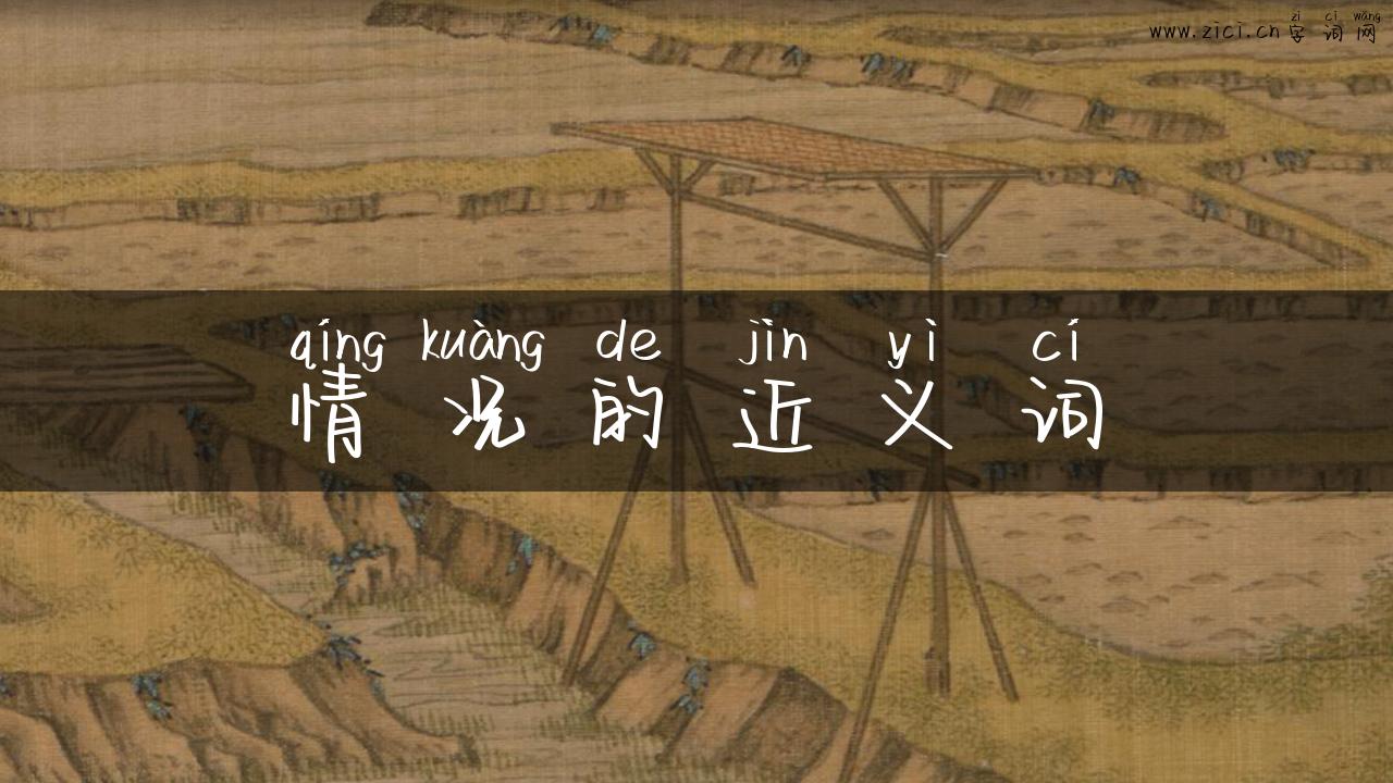 情况的近义词