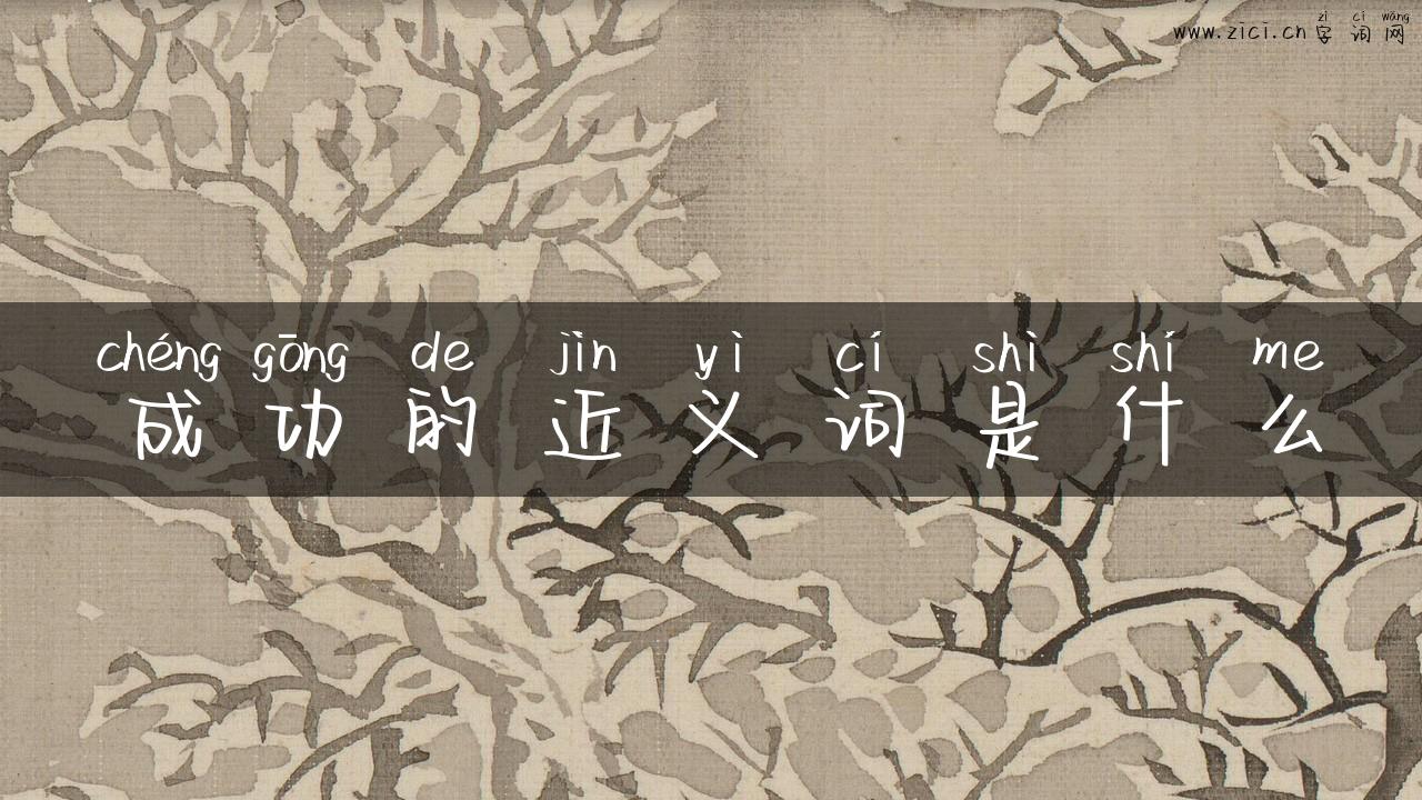 成功的近义词是什么