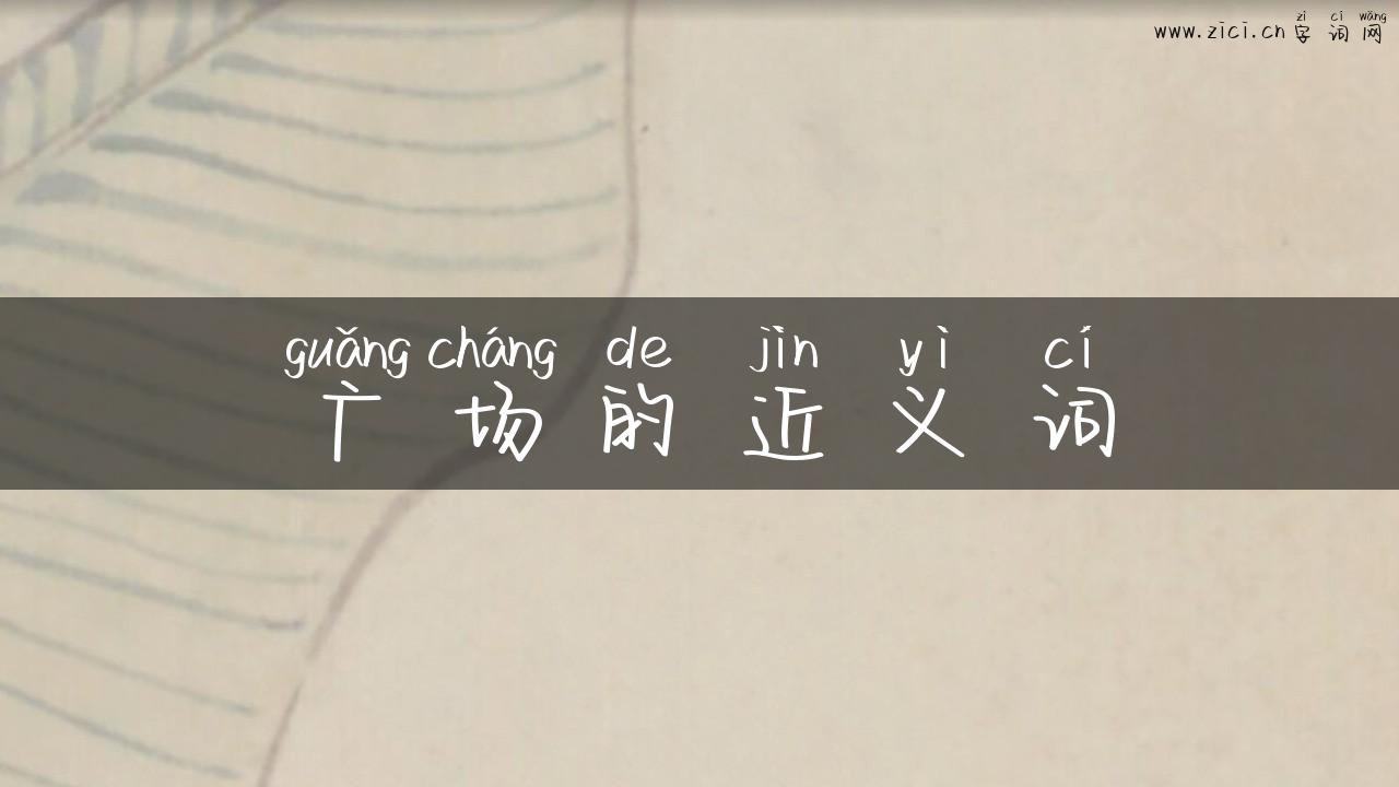 广场的近义词